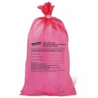 Мешок ПНД  70см/110см/18мк д/мед/отходов красный B